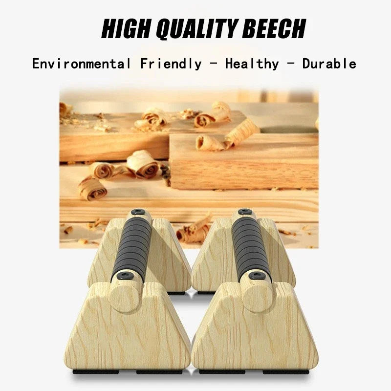 Push Up Bar Beech Wood