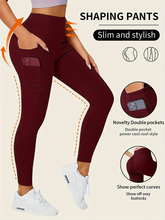 Slim Fit Leggings With Side Pockets