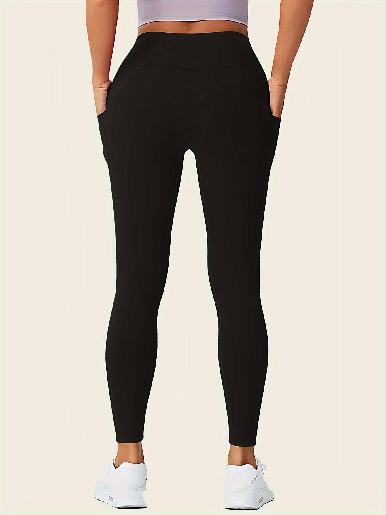 Slim Fit Leggings With Side Pockets