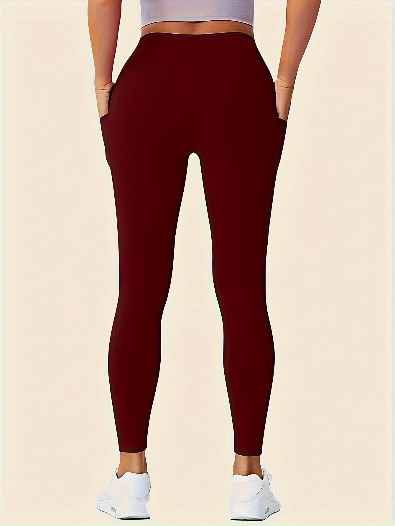 Slim Fit Leggings With Side Pockets