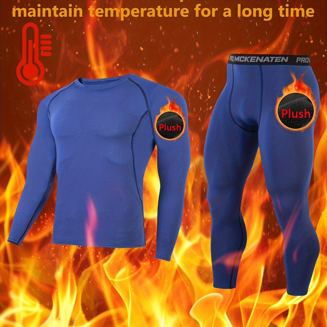 2pcs Men's Breathable Fleece