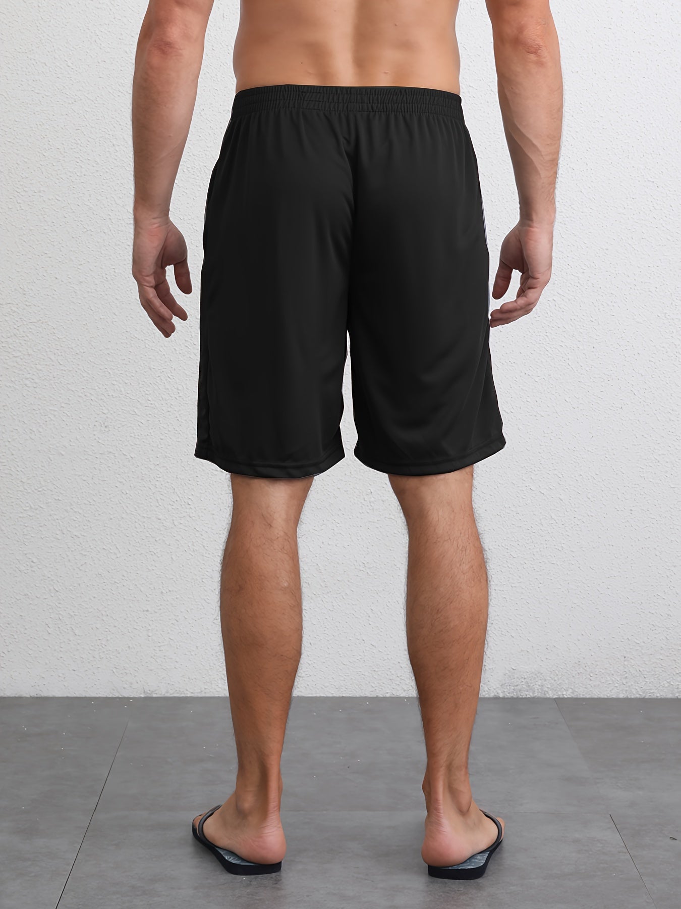 2pcs Men's  Shorts with Zip Pockets