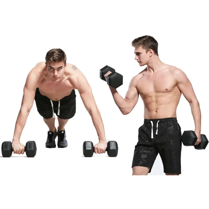 Hexagonal Dumbbell Fitness Weight