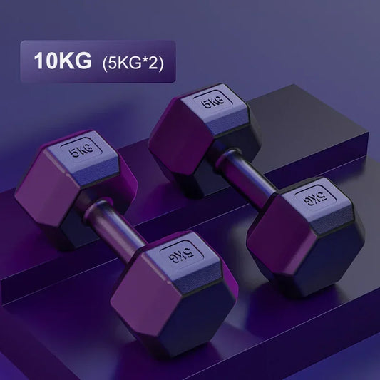 Hexagonal Dumbbell Fitness Weight