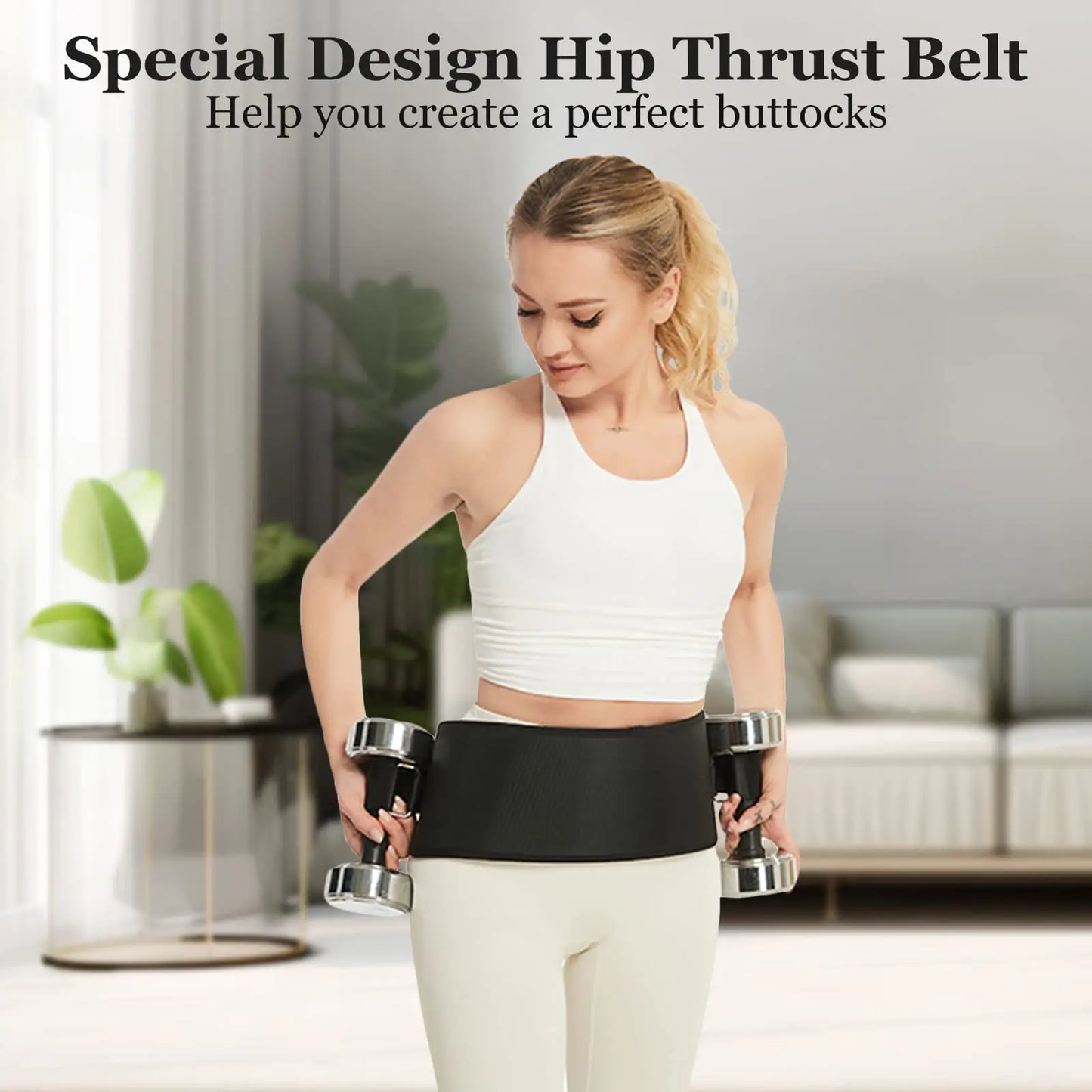 Workout  Hip with Dumbbells