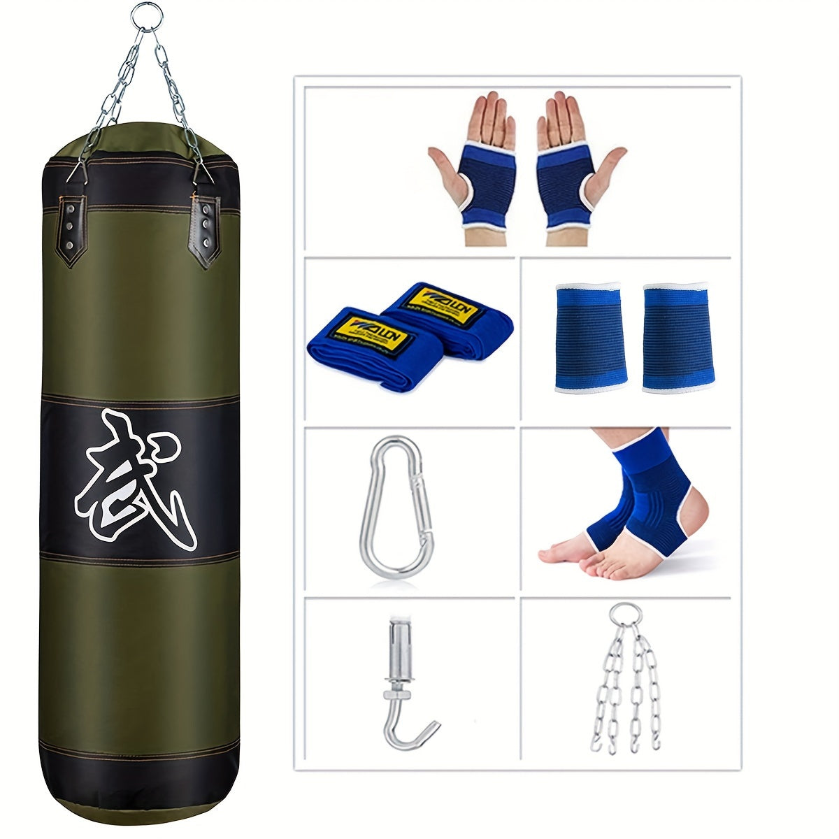 Set 60cm-150cm, 
With Boxing Gloves, Wrist/Ankle Pads